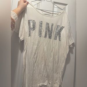 VS Pink Sequin Tee